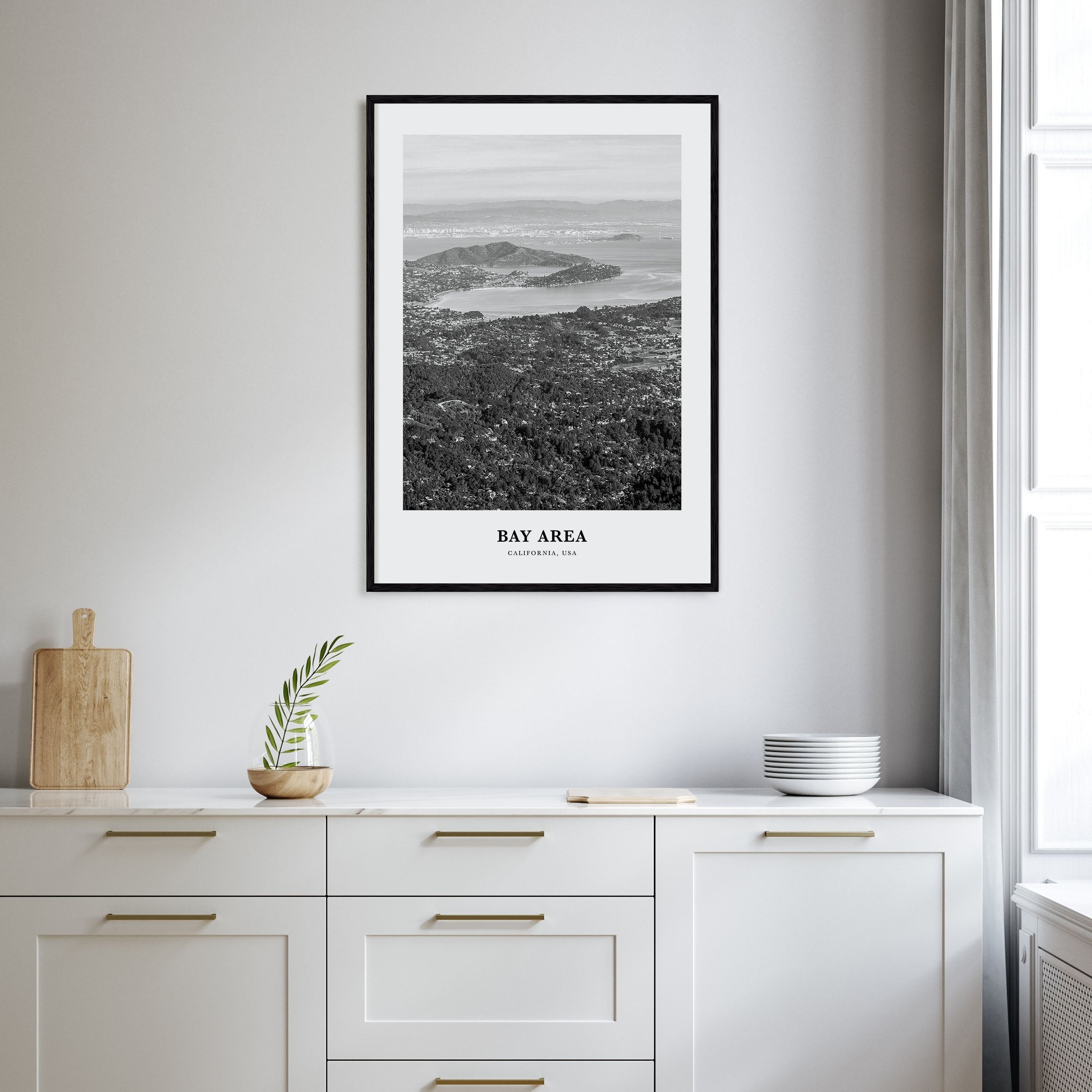 Bay Area Portrait B&W No 2 Poster