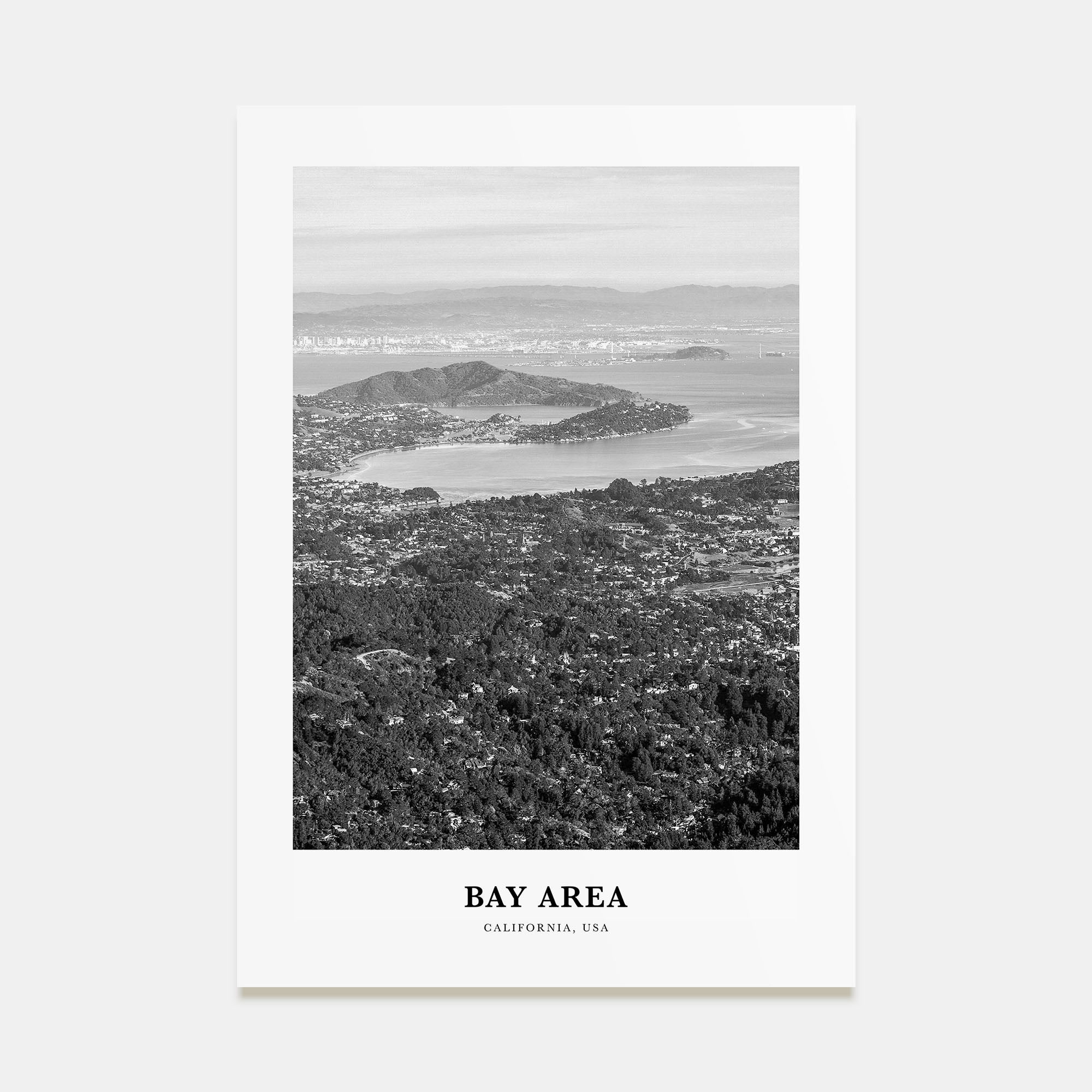 Bay Area Portrait B&W No 2 Poster