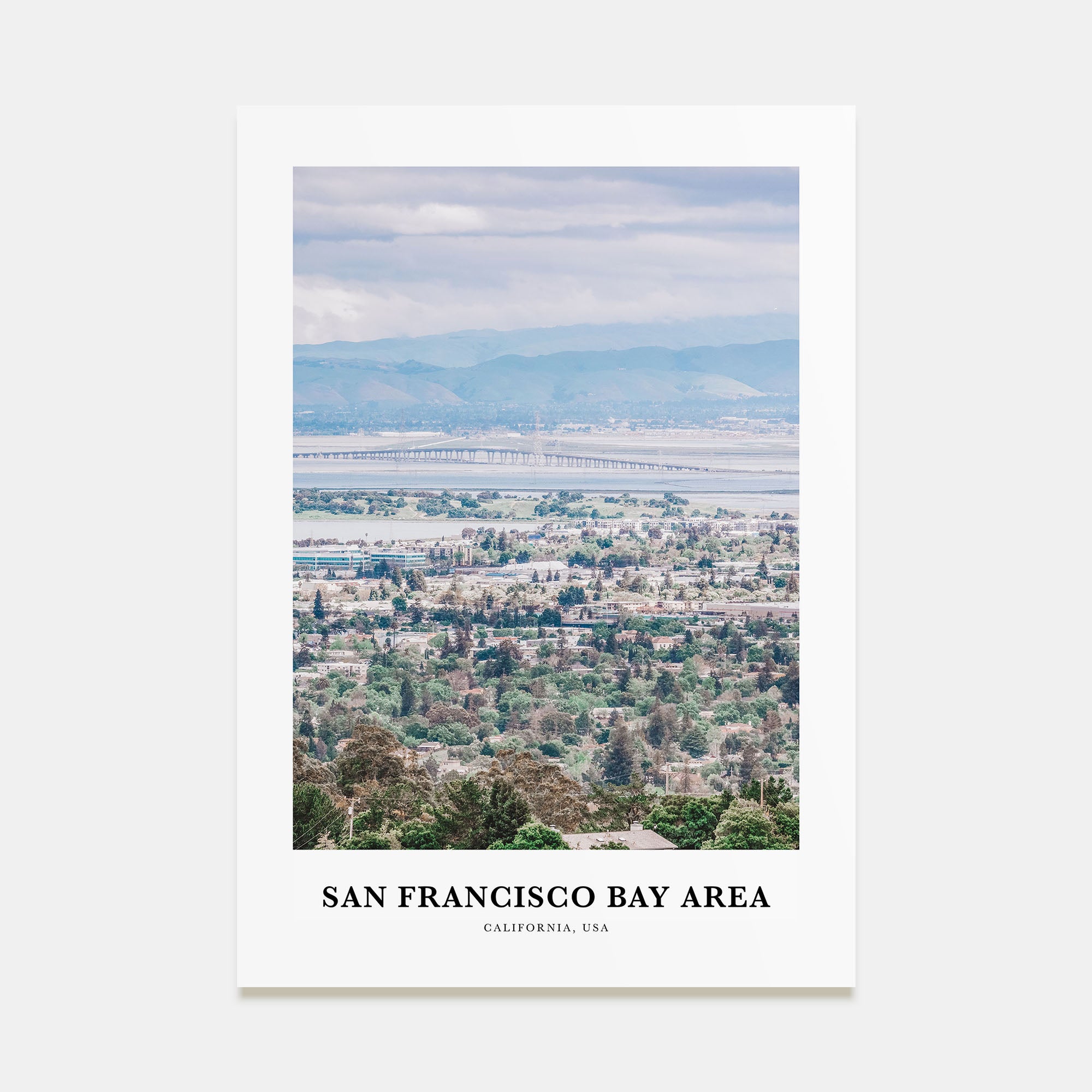 Bay Area Portrait Color No 2 Poster