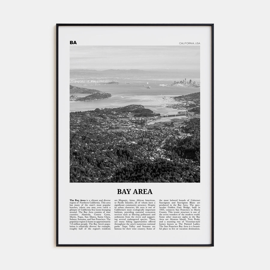 Bay Area Travel B&W No 2 Poster