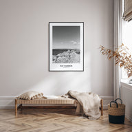 Bay Harbor Portrait B&W Poster