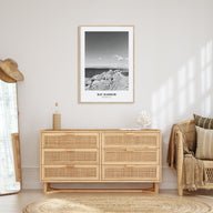 Bay Harbor Portrait B&W Poster