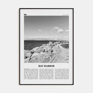 Bay Harbor Travel B&W Poster