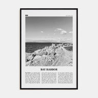 Bay Harbor Travel B&W Poster