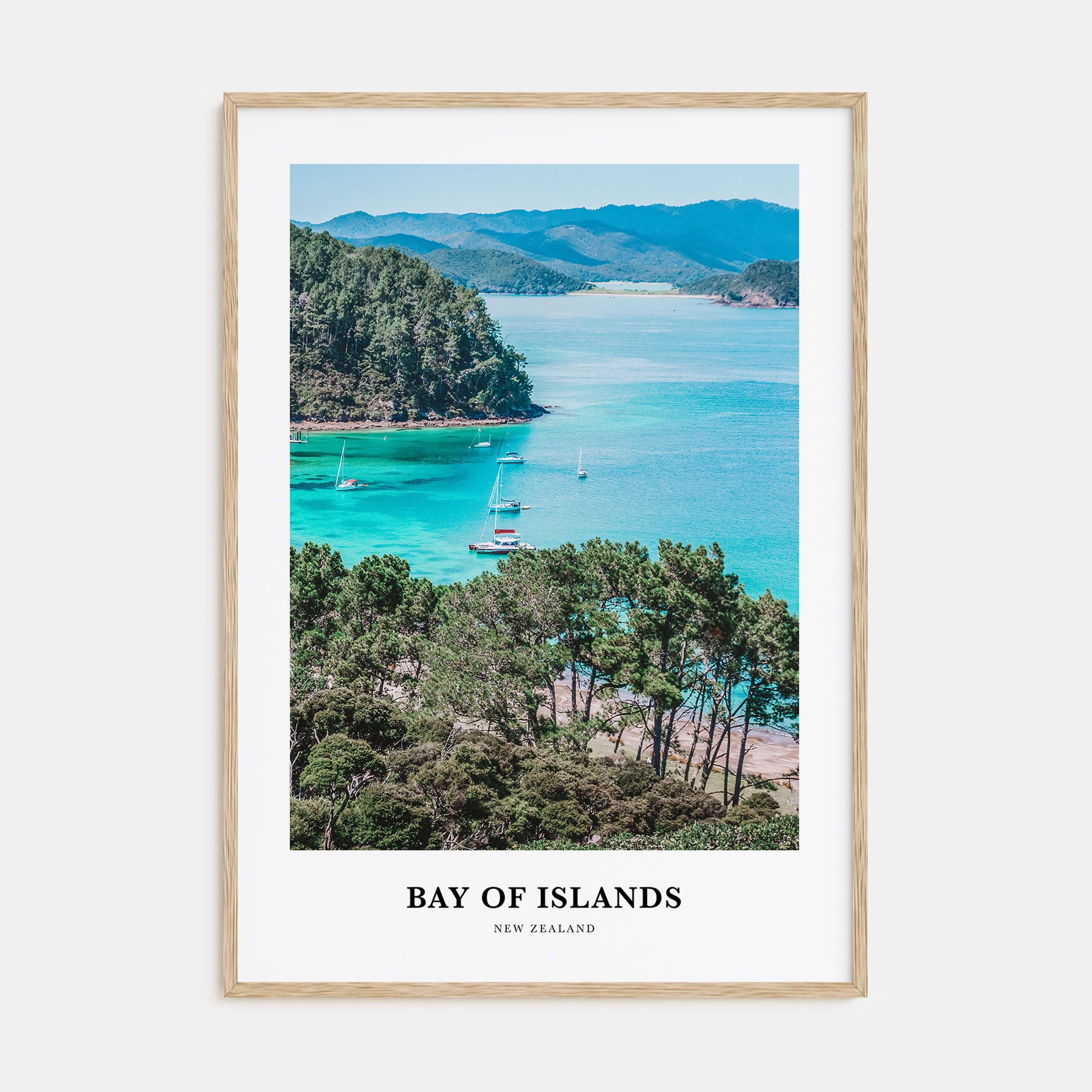 Bay of Islands Portrait Color Poster