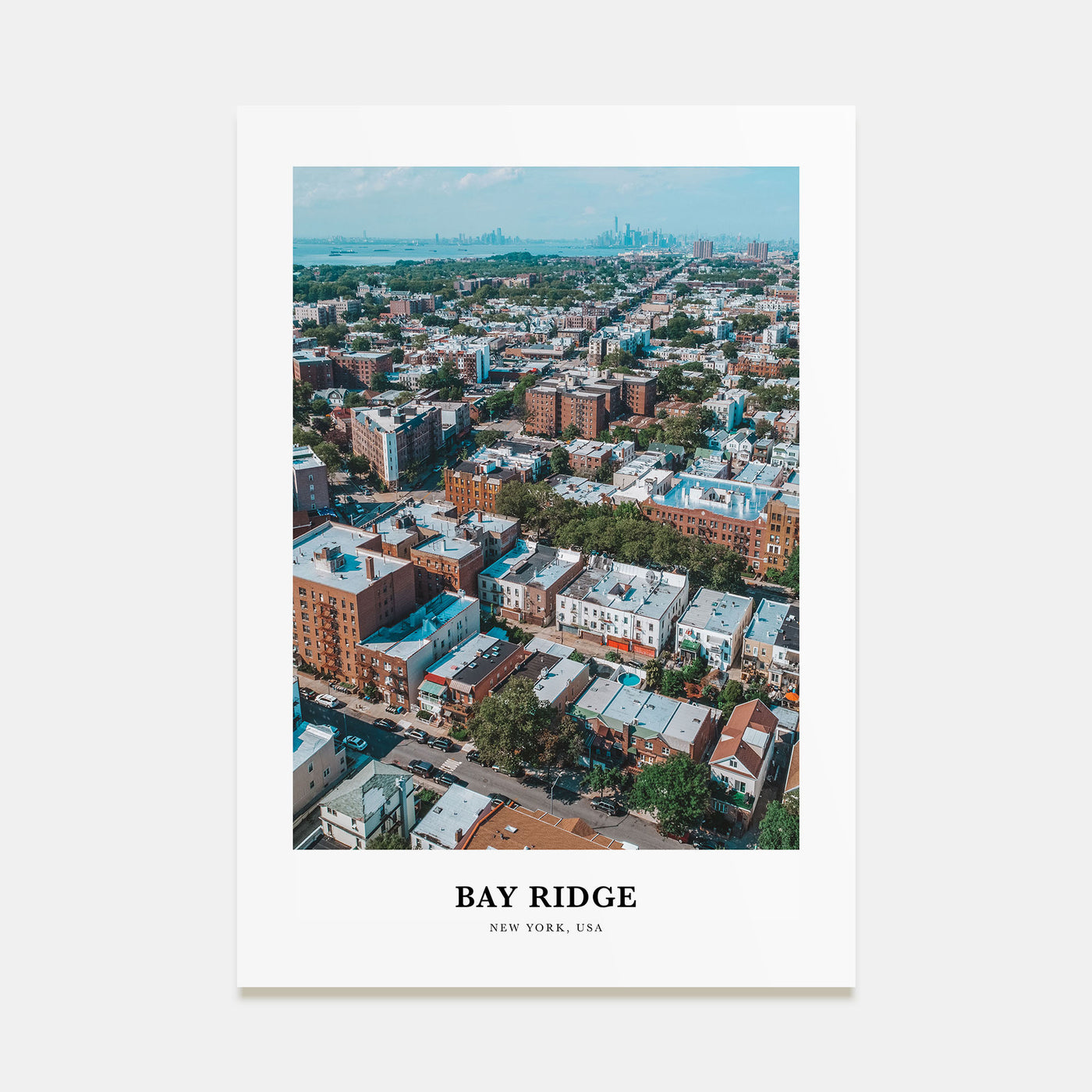 Bay Ridge Portrait Color Poster
