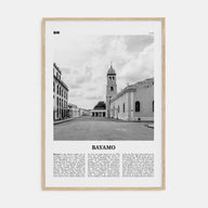 Bayamo Travel B&W Poster