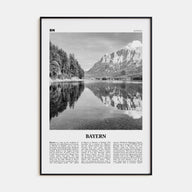 Bayern Travel B&W Poster