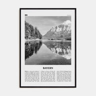 Bayern Travel B&W Poster