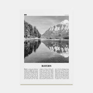 Bayern Travel B&W Poster