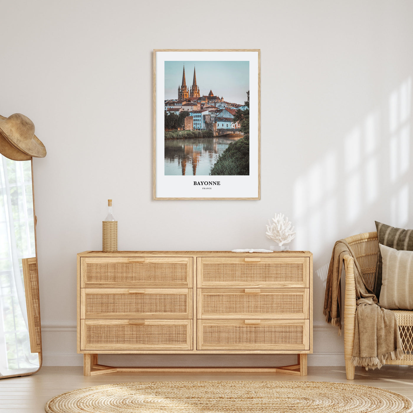 Bayonne, France Portrait Color Poster