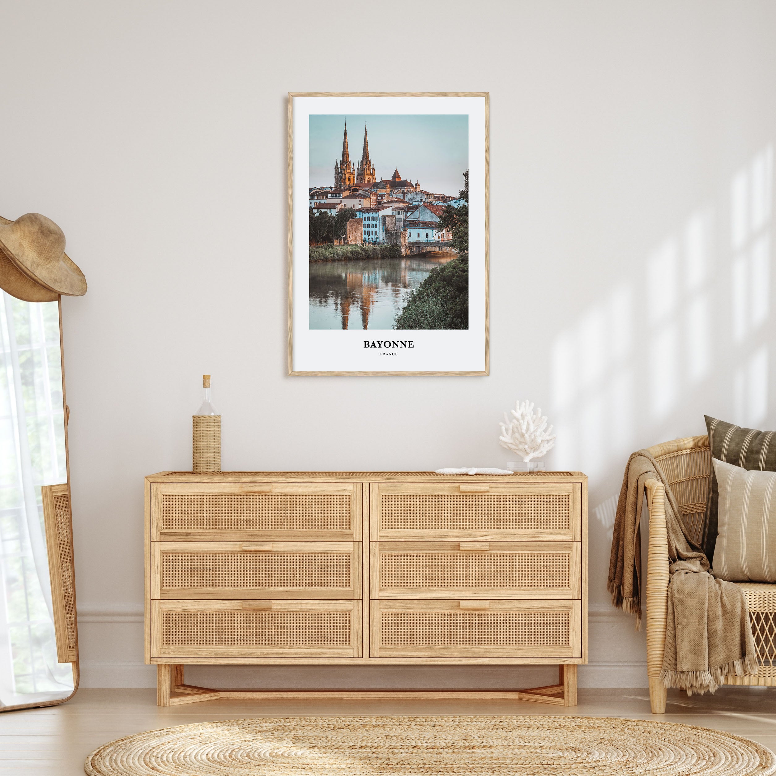 Bayonne, France Portrait Color Poster