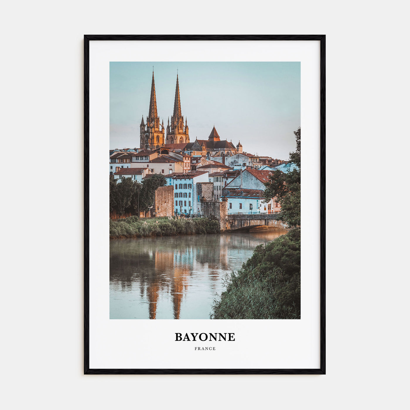 Bayonne, France Portrait Color Poster