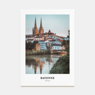 Bayonne, France Portrait Color Poster