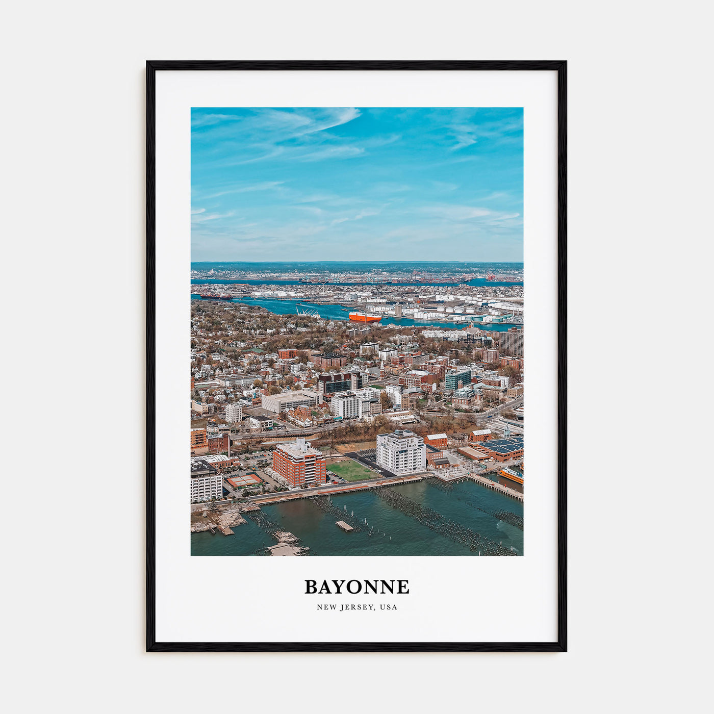 Bayonne, New Jersey Portrait Color Poster