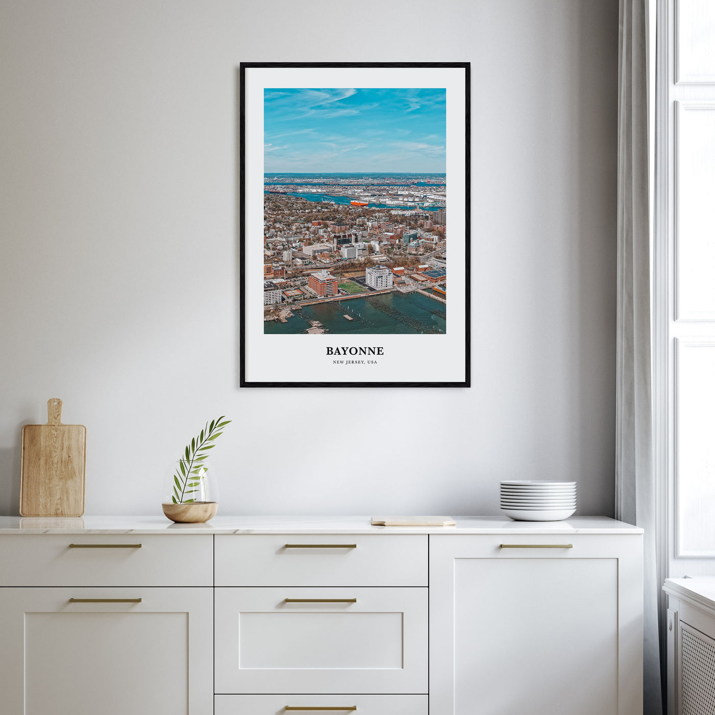 Bayonne, New Jersey Portrait Color Poster