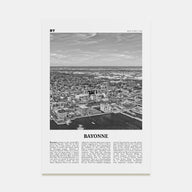 Bayonne, New Jersey Travel B&W Poster