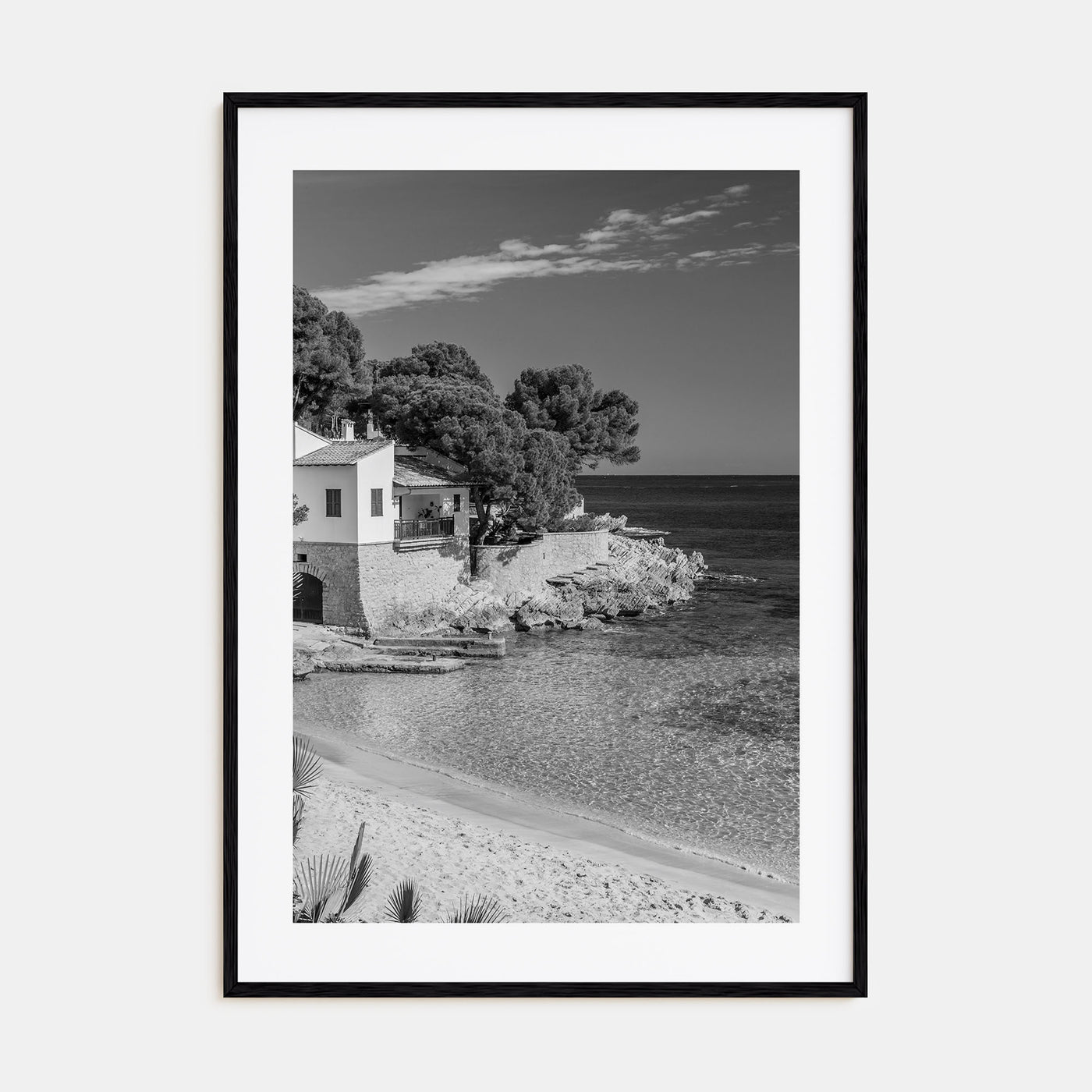 Beach House Photo B&W No 1 Poster