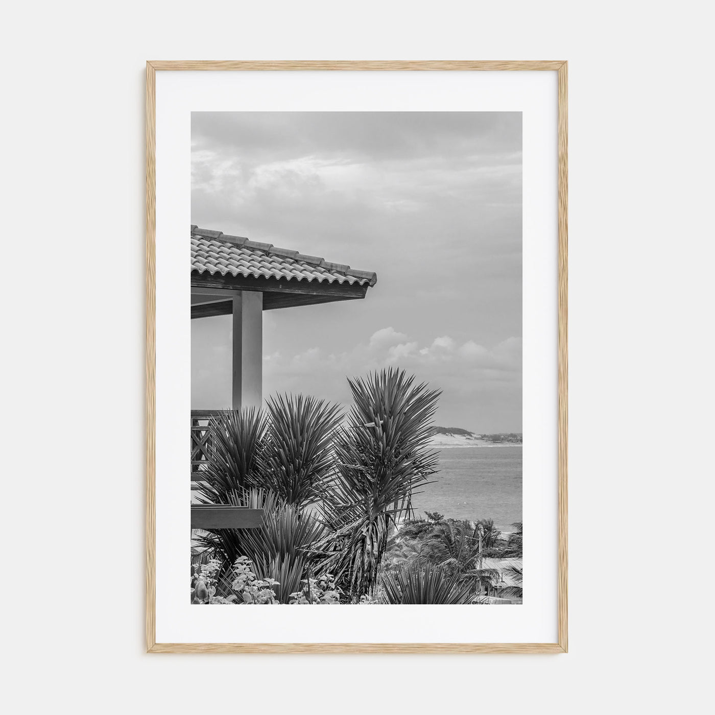 Beach House Photo B&W No 2 Poster