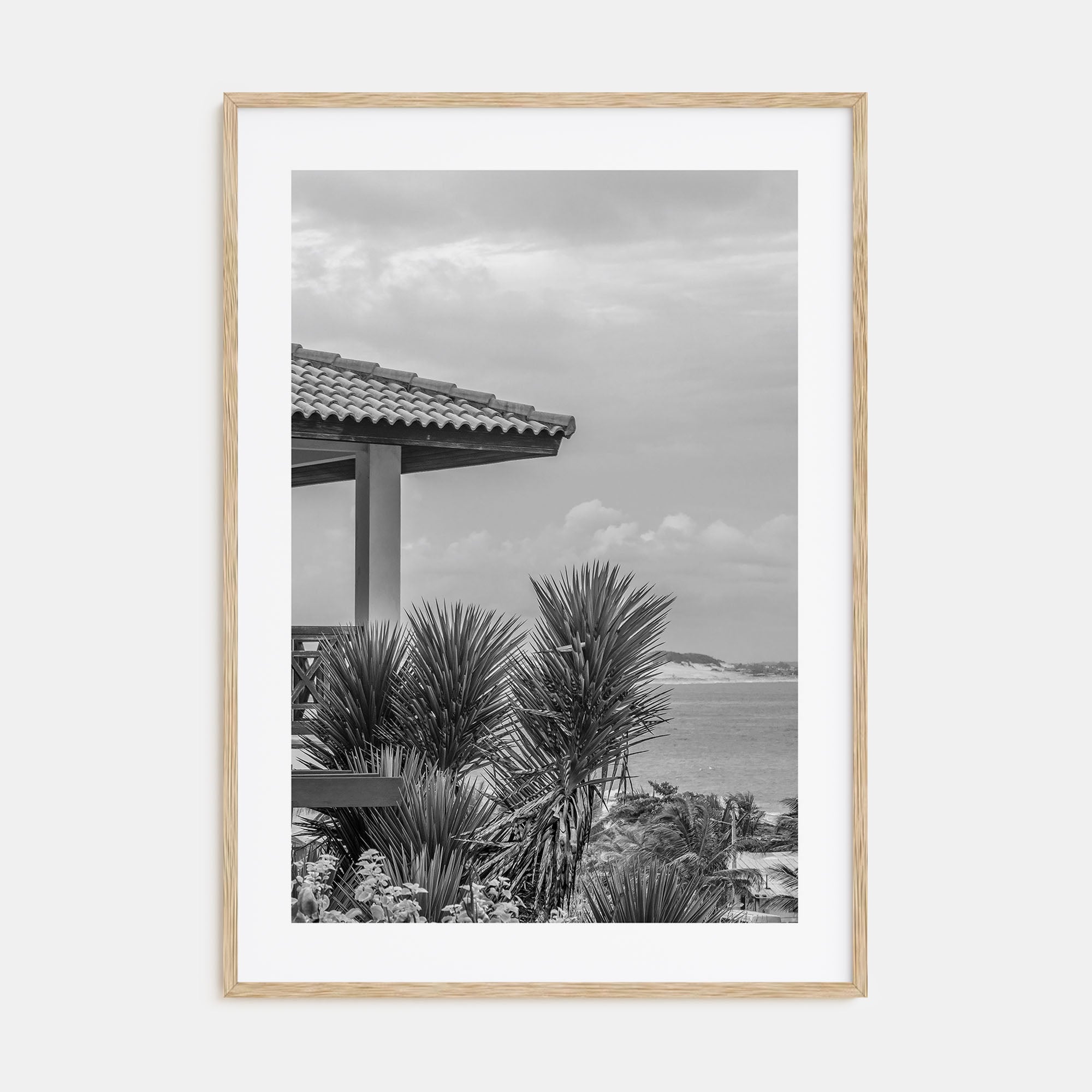 Beach House Photo B&W No 2 Poster