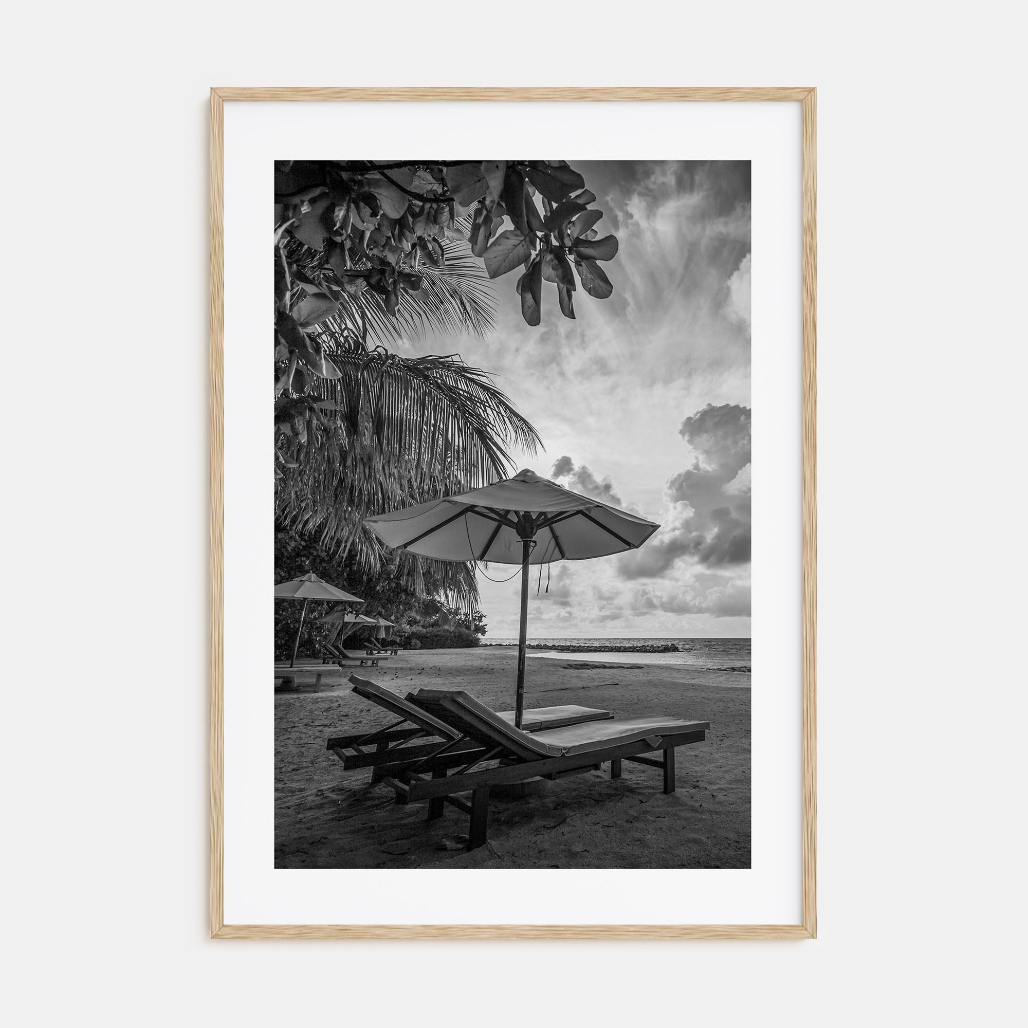 Beach Photo B&W No 1 Poster