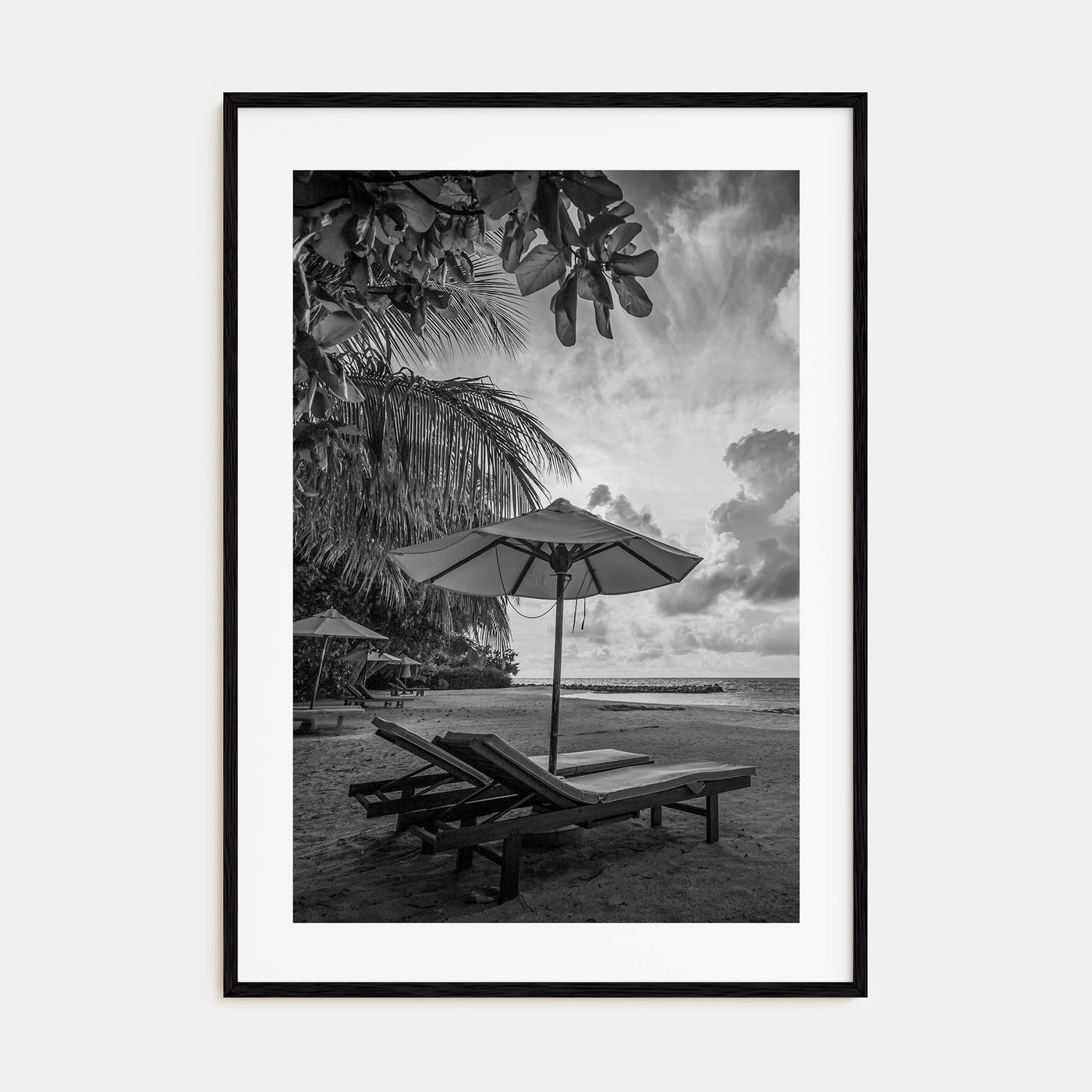 Beach Photo B&W No 1 Poster