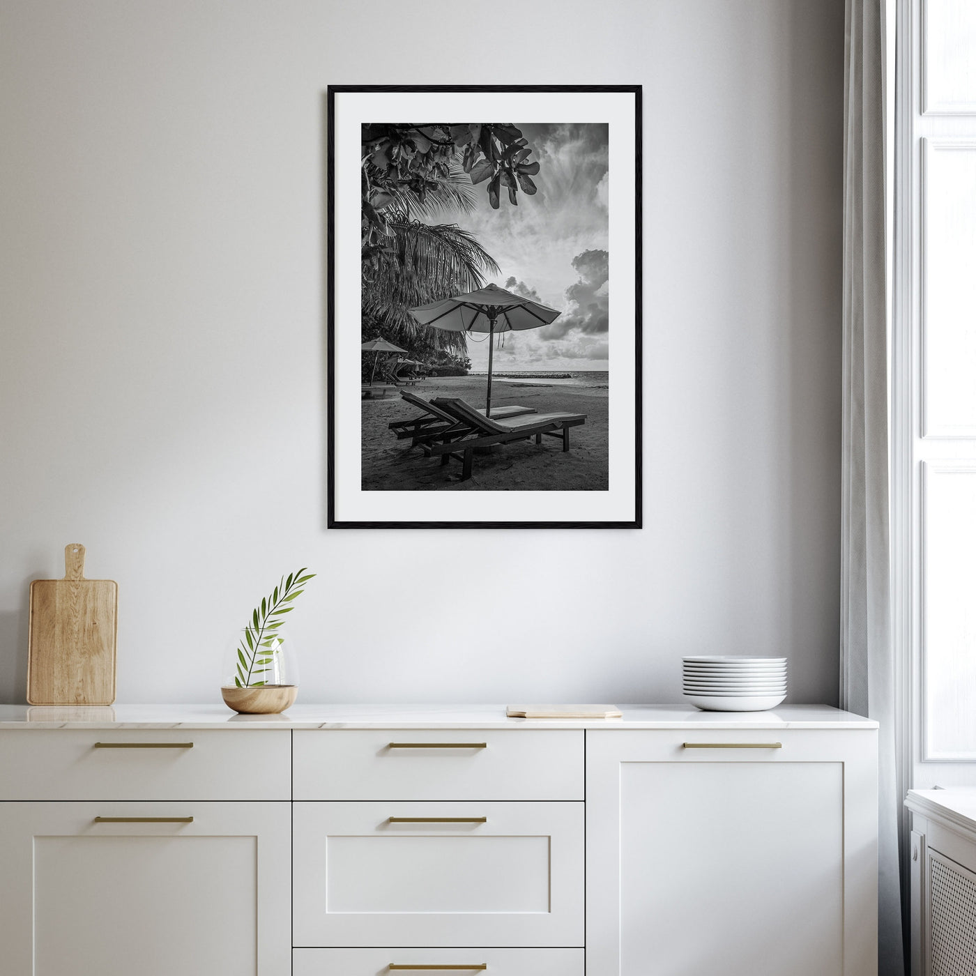 Beach Photo B&W No 1 Poster