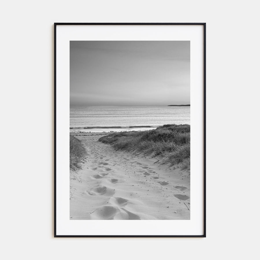 Beach Trail Photo B&W No 1 Poster