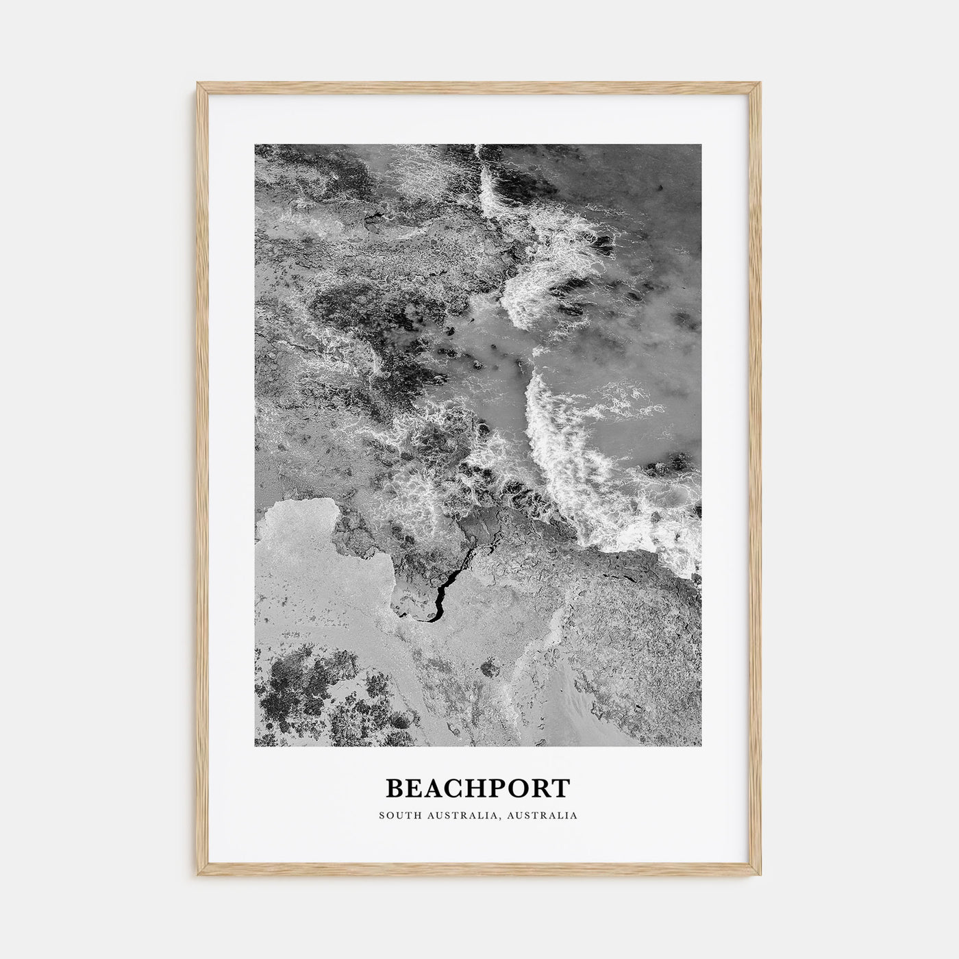 Beachport Portrait B&W No 1 Poster