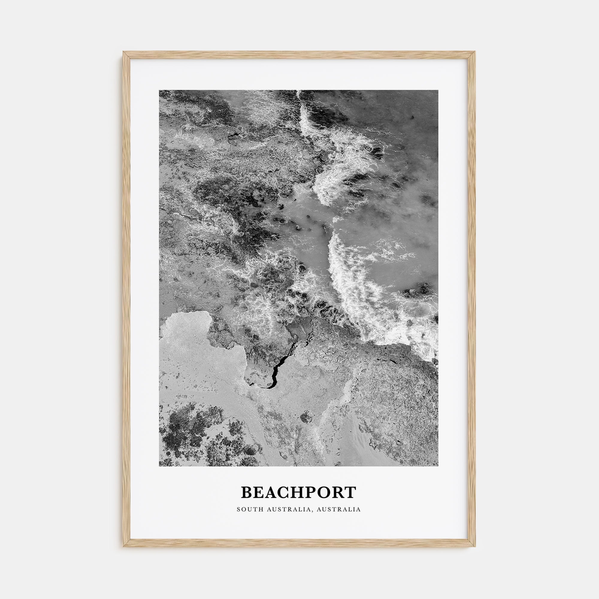 Beachport Portrait B&W No 1 Poster