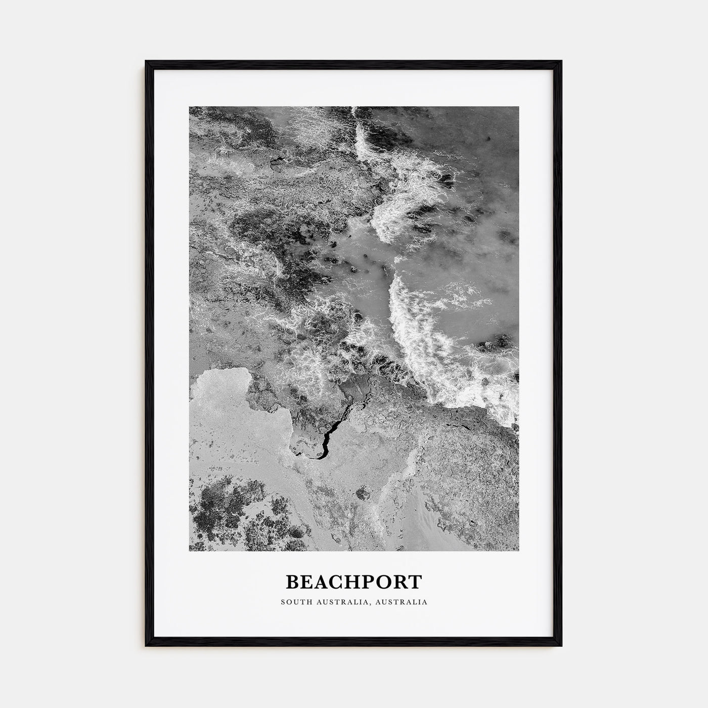 Beachport Portrait B&W No 1 Poster