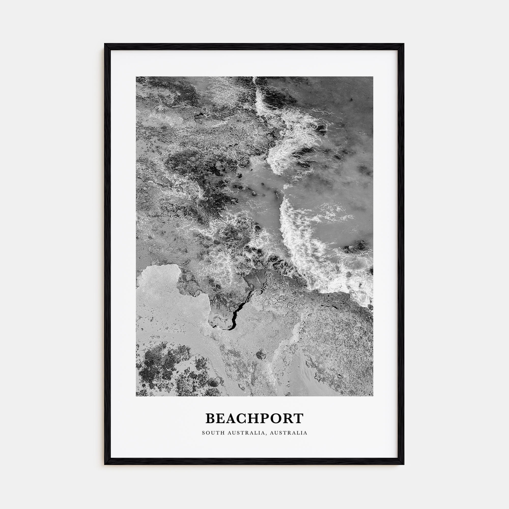 Beachport Portrait B&W No 1 Poster