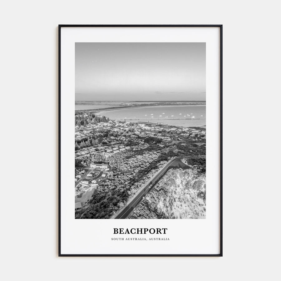 Beachport Portrait B&W No 2 Poster