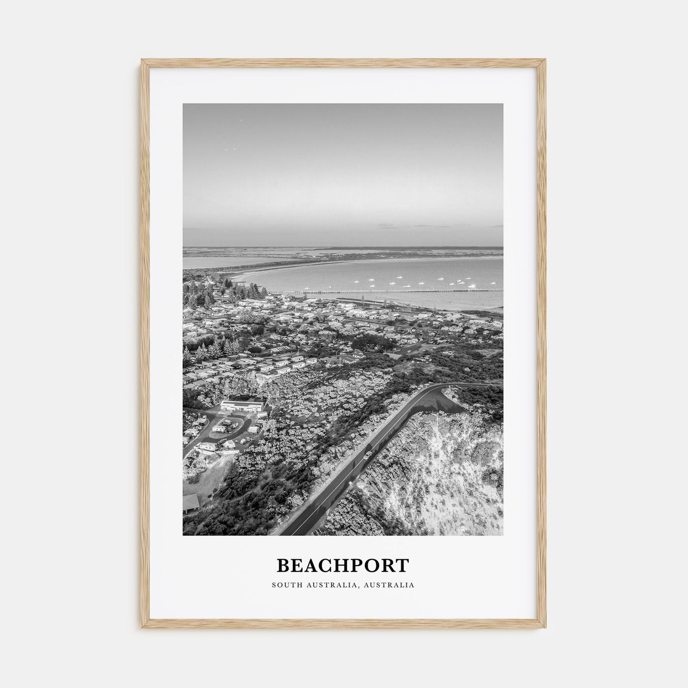 Beachport Portrait B&W No 2 Poster