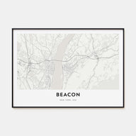 Beacon Map Landscape Poster
