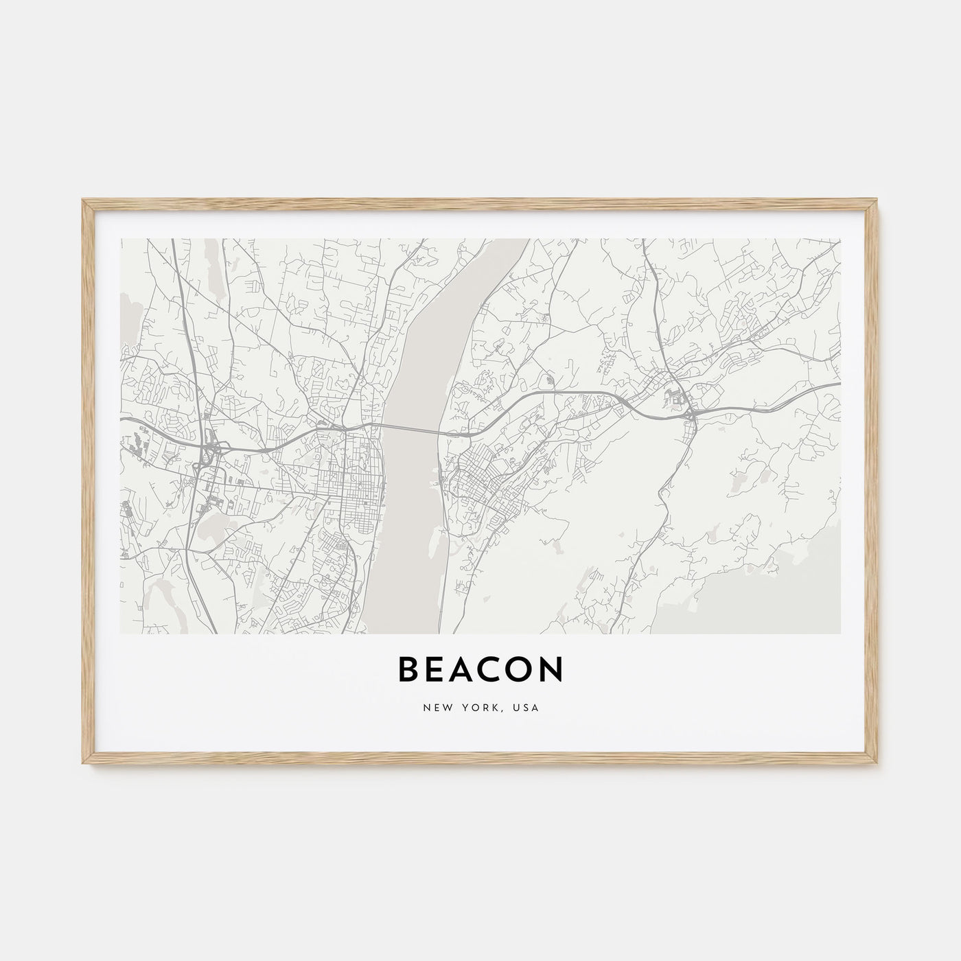 Beacon Map Landscape Poster