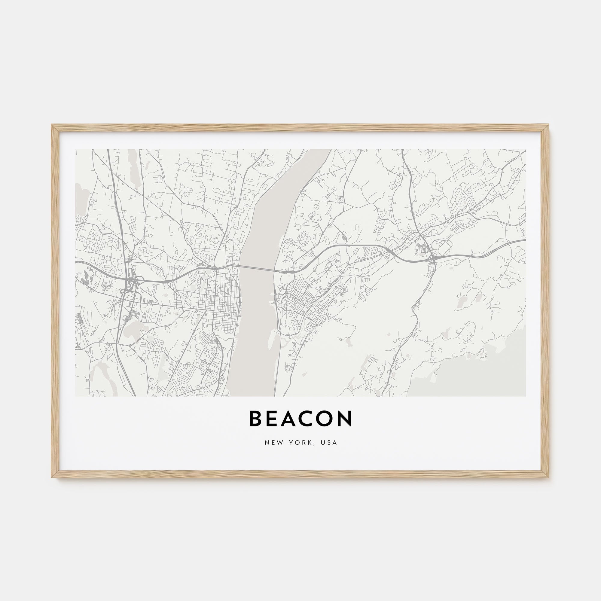 Beacon Map Landscape Poster