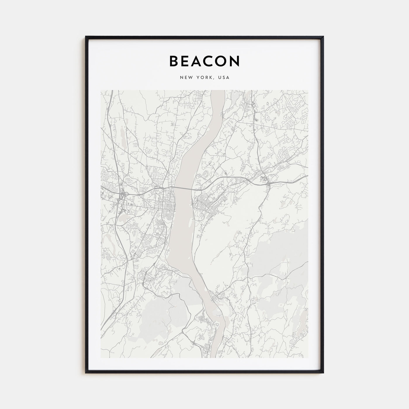 Beacon Map Portrait Poster