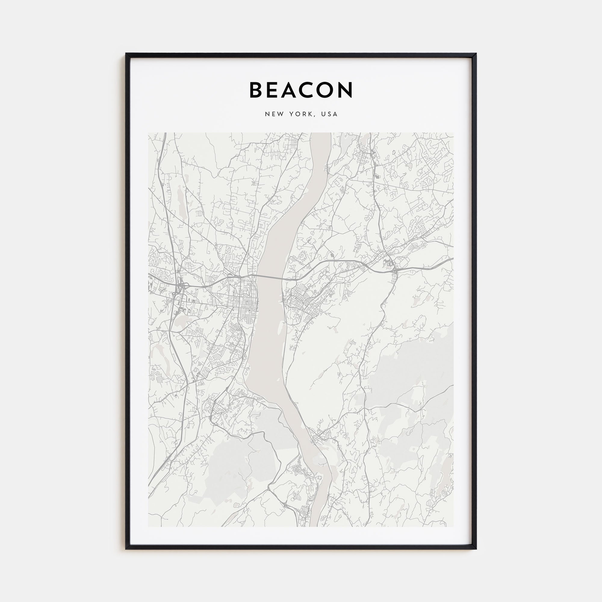 Beacon Map Portrait Poster