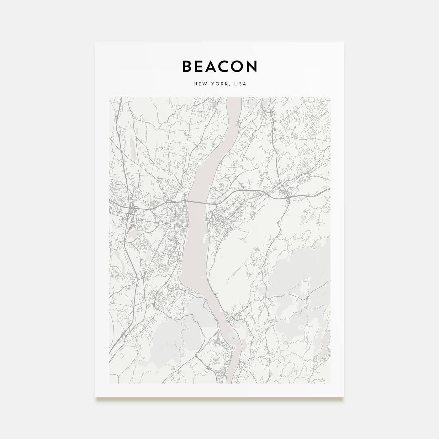 Beacon Map Portrait Poster