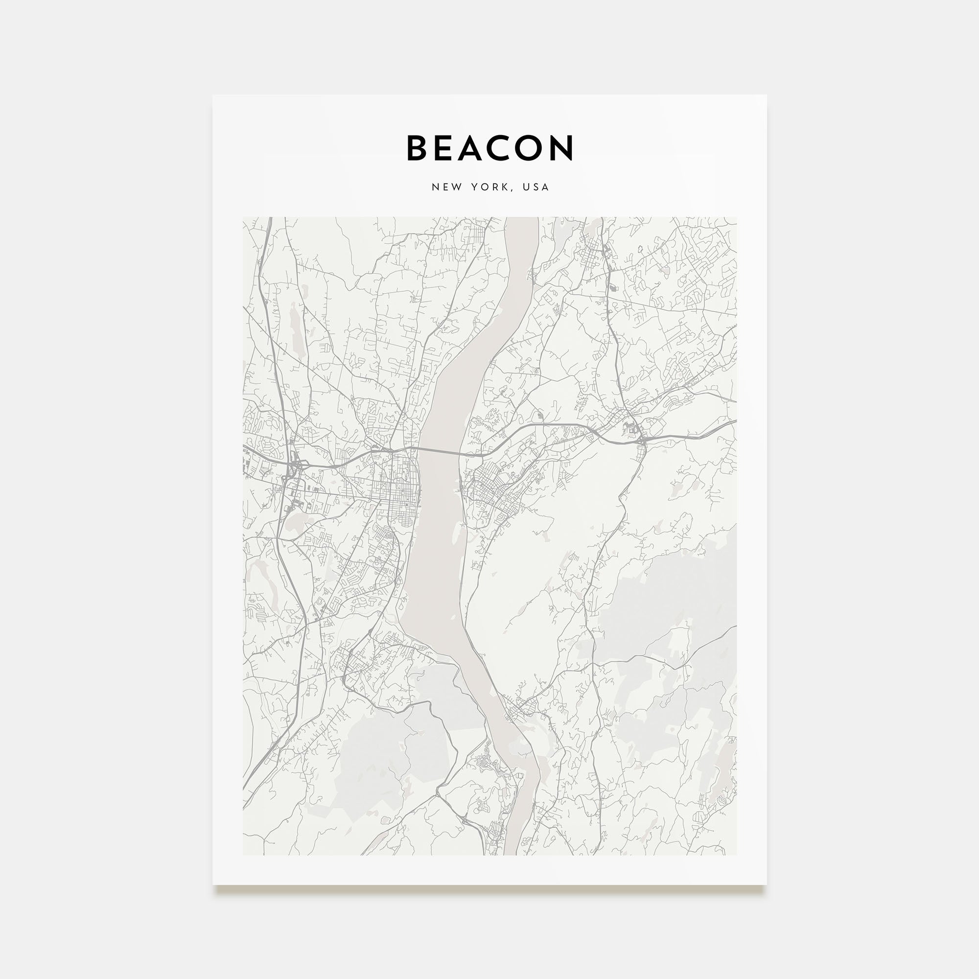Beacon Map Portrait Poster