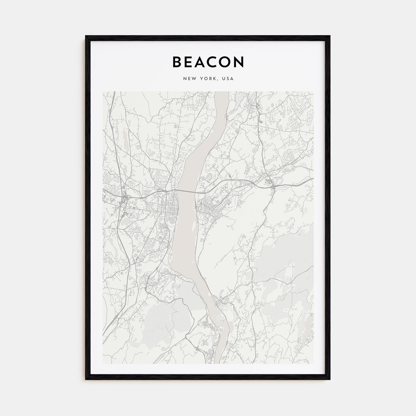 Beacon Map Portrait Poster