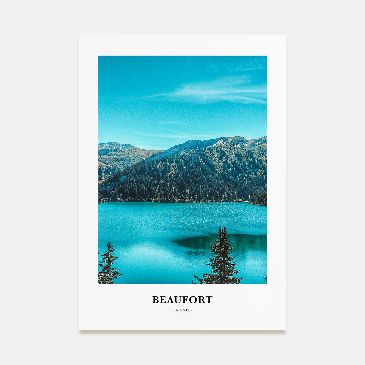 Beaufort, France Portrait Color Poster