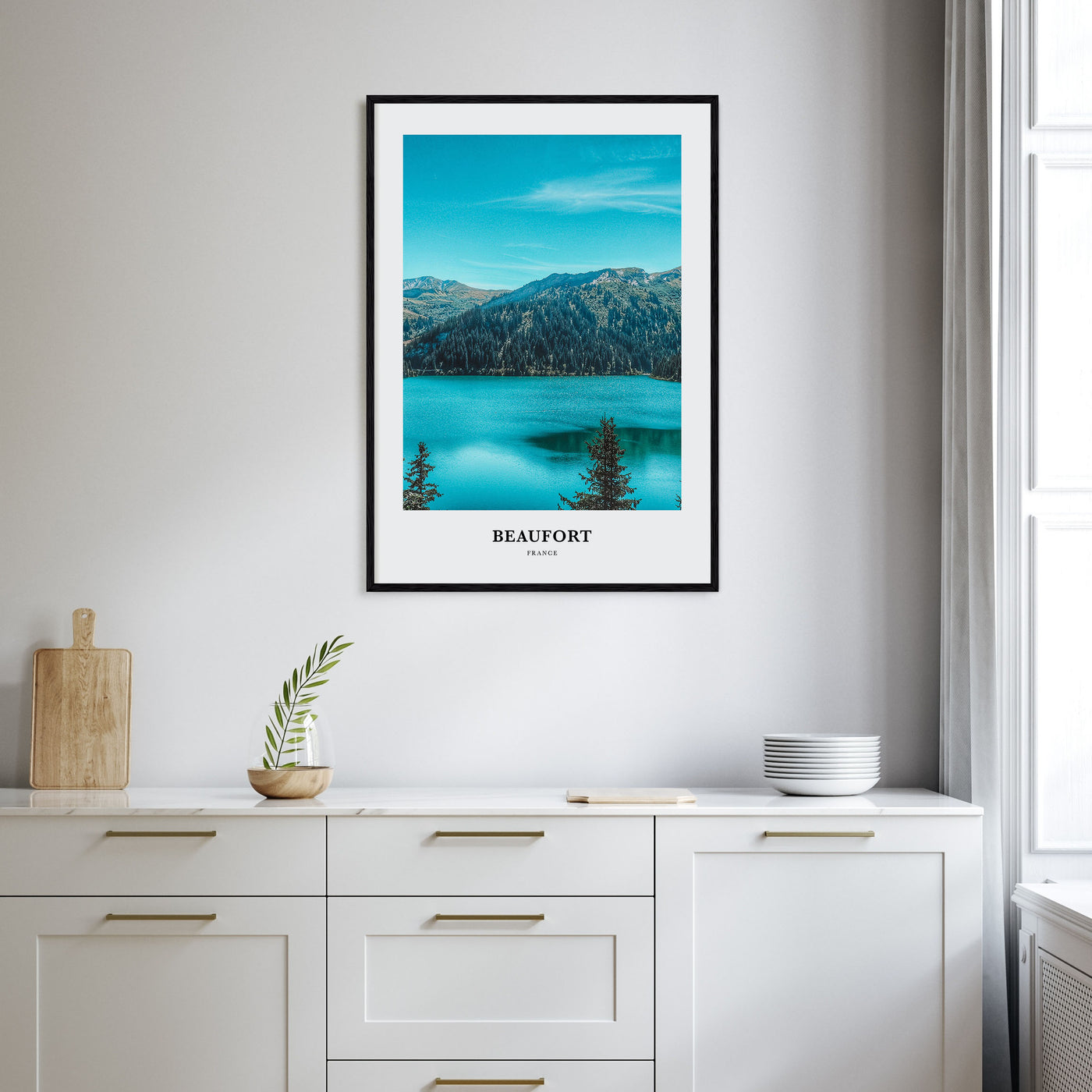 Beaufort, France Portrait Color Poster