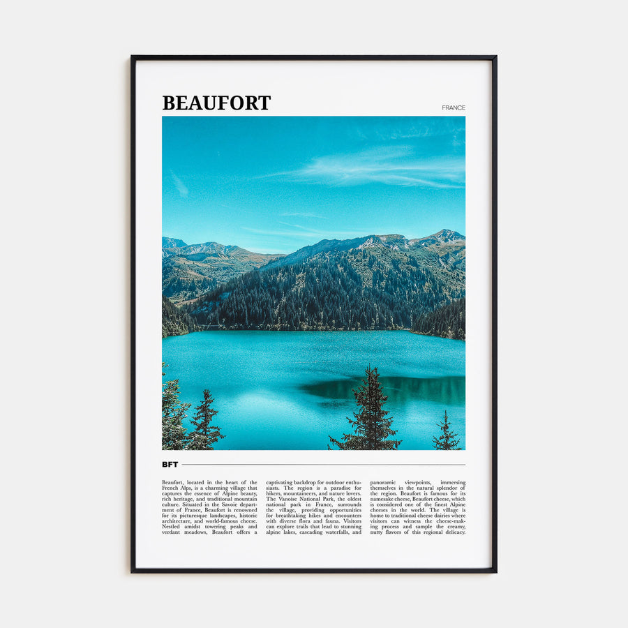 Beaufort, France Travel Color Poster