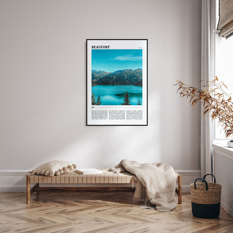 Beaufort, France Travel Color Poster