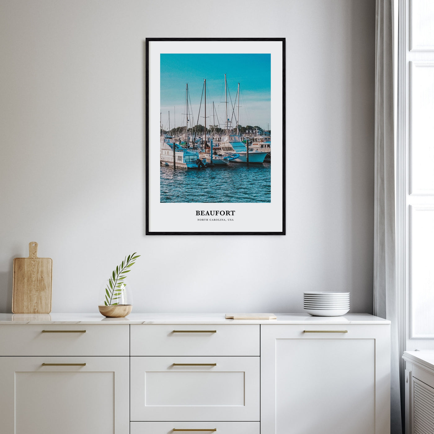 Beaufort, North Carolina Portrait Color Poster