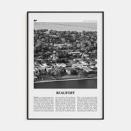 Beaufort, South Carolina Travel B&W Poster