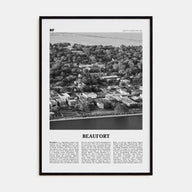 Beaufort, South Carolina Travel B&W Poster