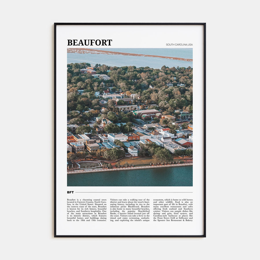 Beaufort, South Carolina Travel Color Poster